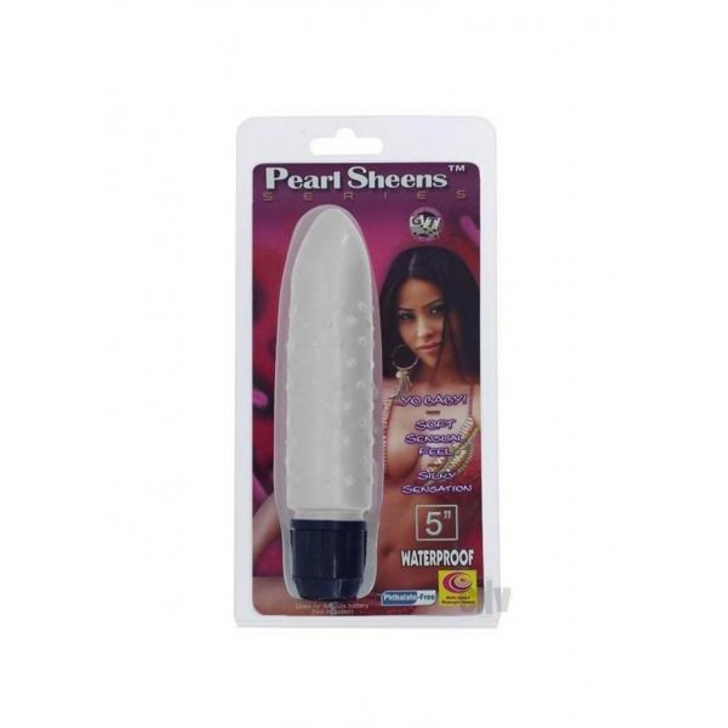 Pearl Sheens Bumpy 5-Inch Vibe - White