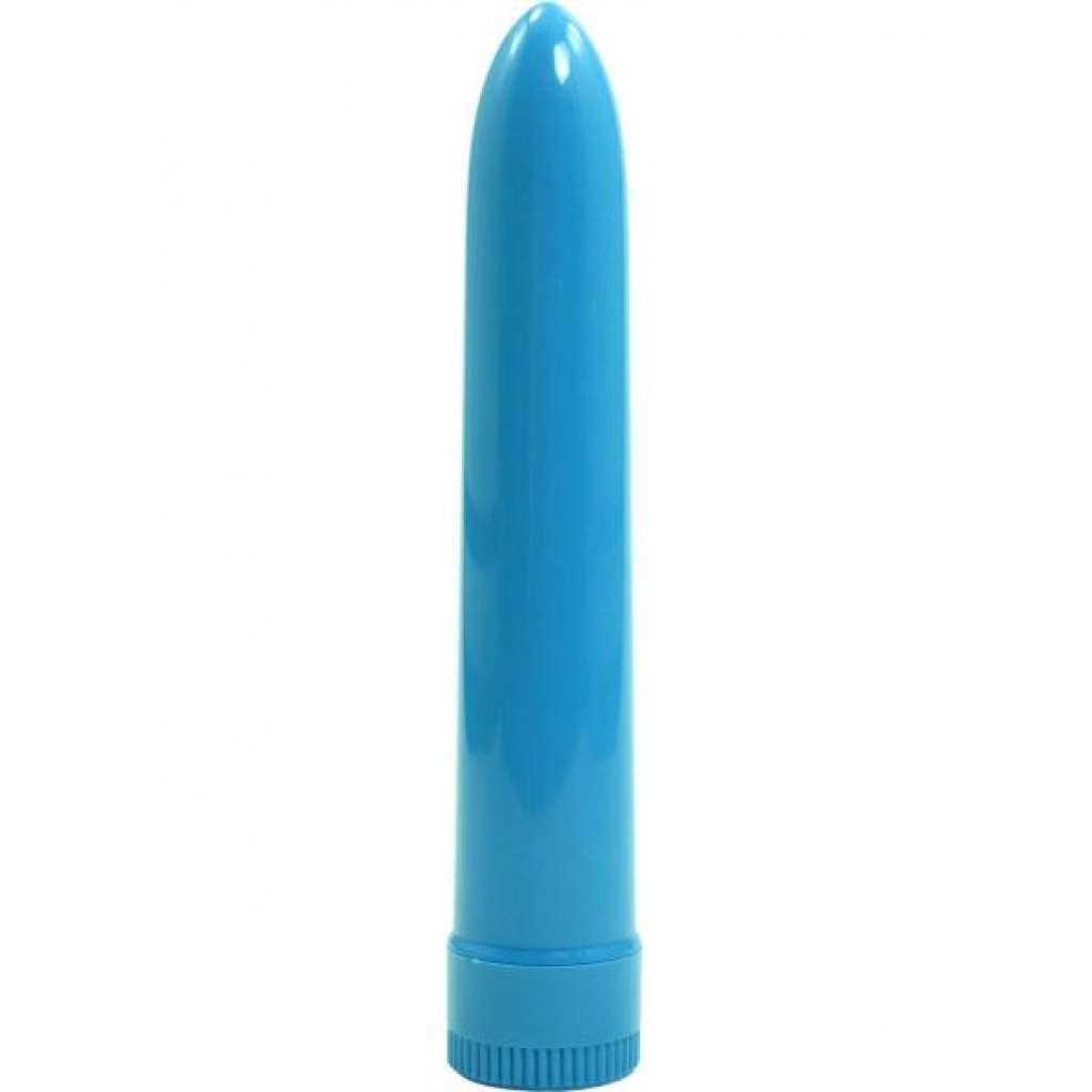 Lady's Mood 7 Inches Plastic Vibrator Blue - Golden Triangle