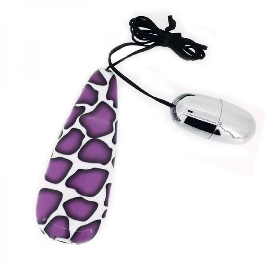 Primal Instinct Purple Giraffe Bullet Vibrator - Golden Triangle