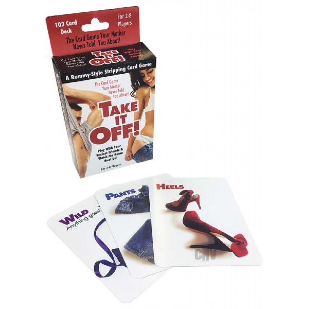 Take It Off Stripping Card Game - Fun for Adults