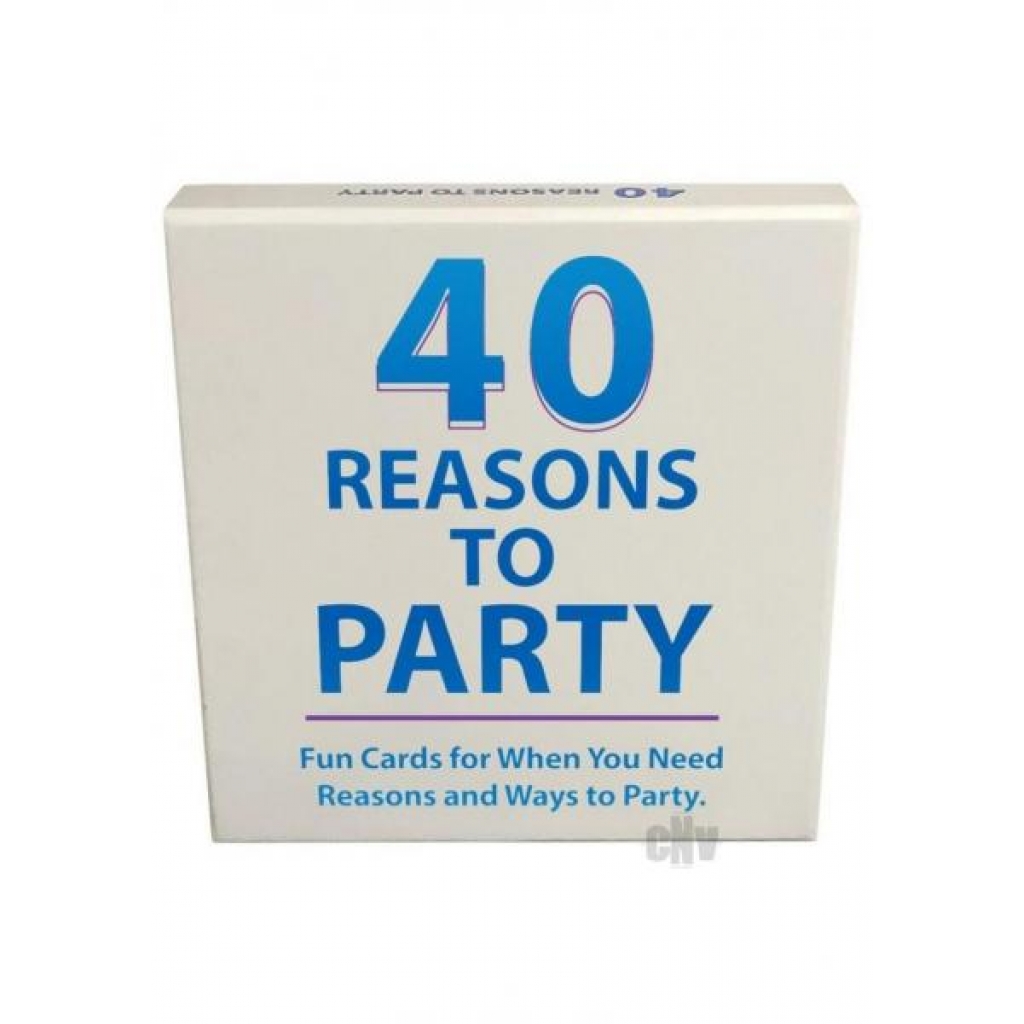 40 Reasons To Party - Fun Card Deck