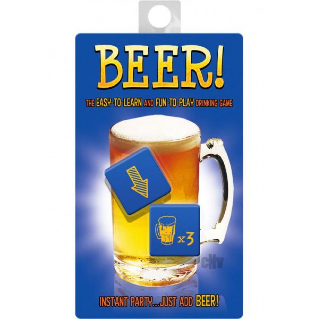 Large Beer Dice Game - Fun for Parties