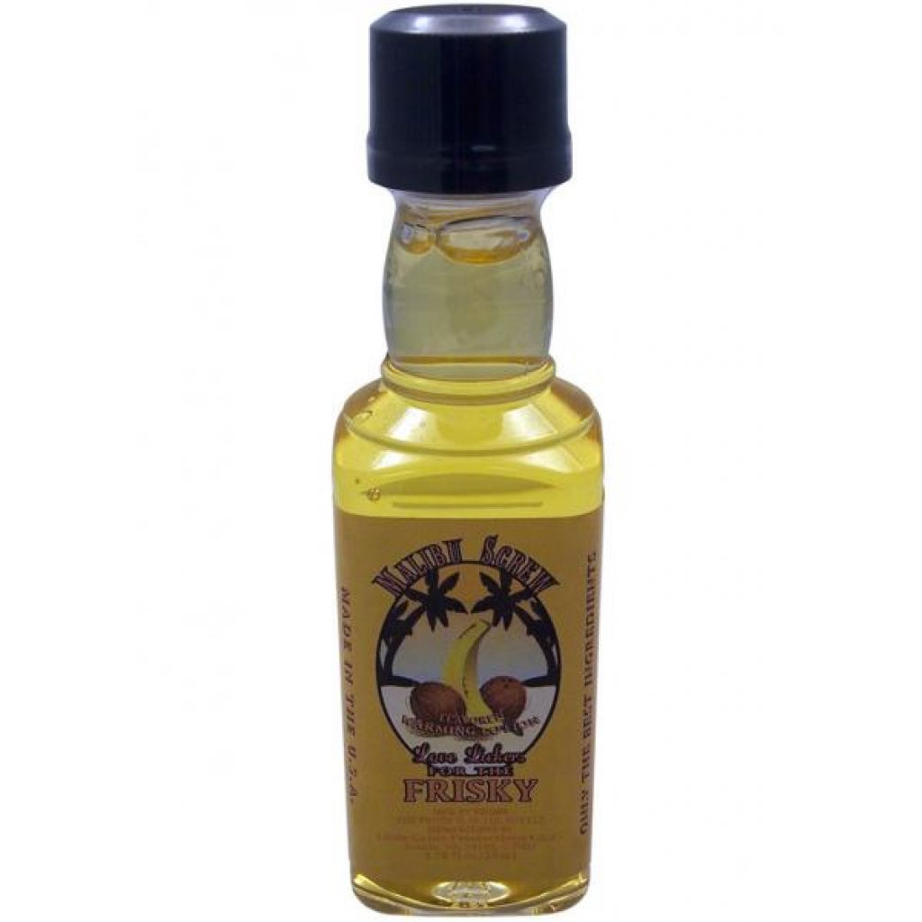 Love Lickers Flavored Warming Oil 1.76 oz - Malibu Screw - Little Genie 