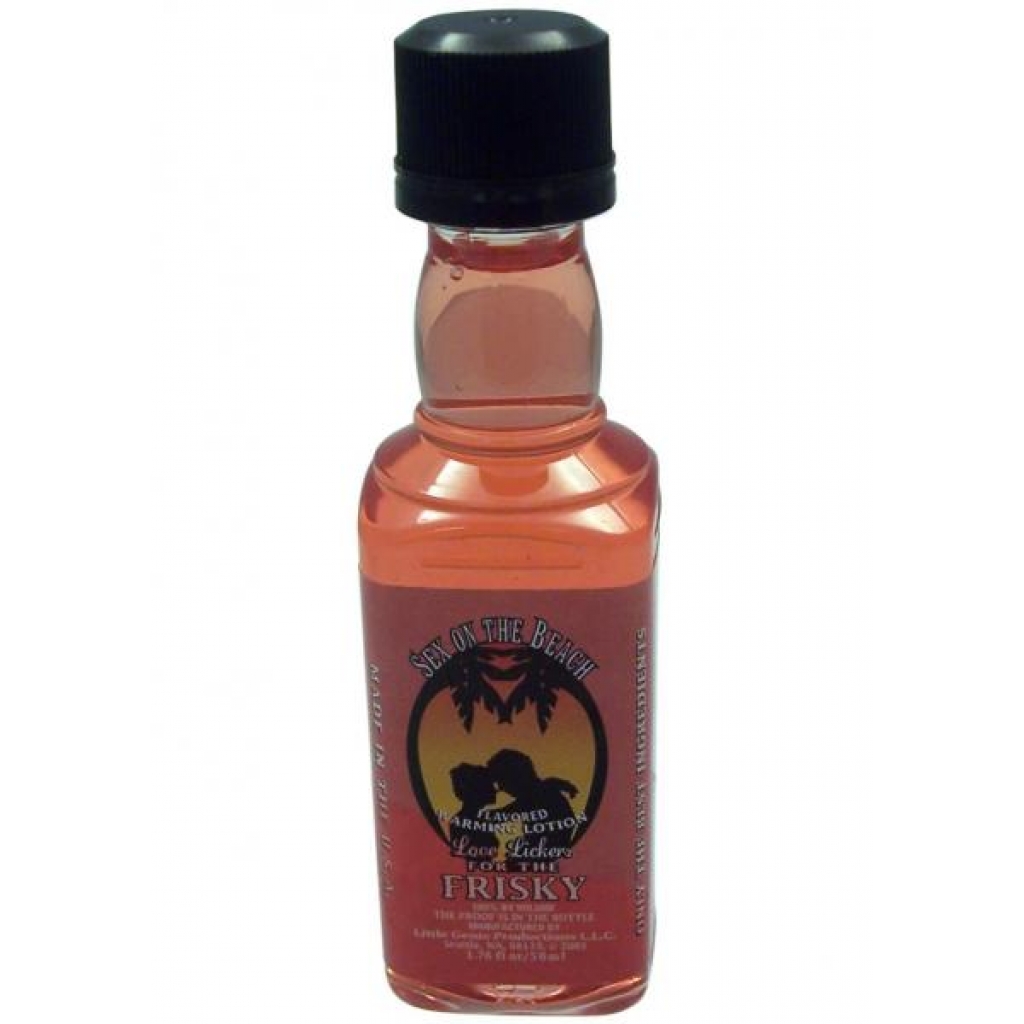Love Lickers Flavored Warming Oil - Sex On The Beach 1.76oz - Little Genie 