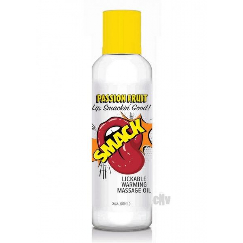 Smack Passion Fruit Flavored Warming Massage Oil - 2oz