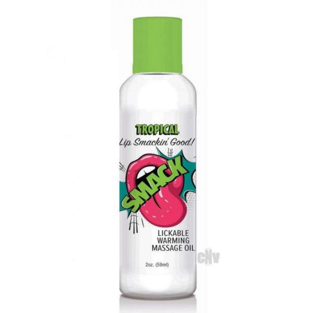 Smack Massage Oil Tropical 2oz - Little Genie Productions Llc.