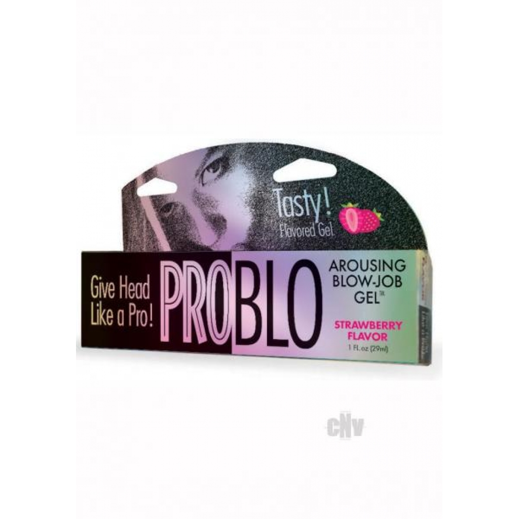 Problo Arousing Blow Job Gel Strawberry 1oz - Little Genie 