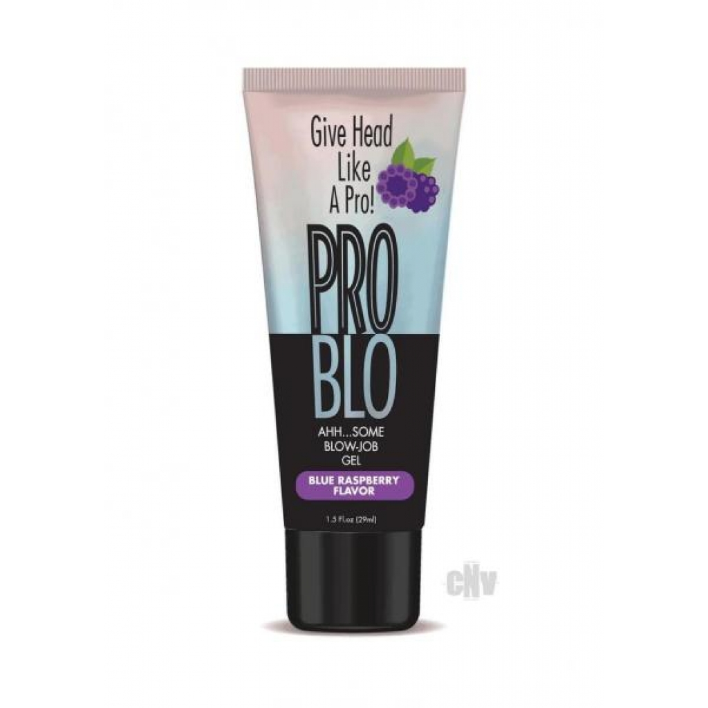 Problo Oral Pleasure Gel Blu Rasp 1.5oz - Little Genie Productions Llc.