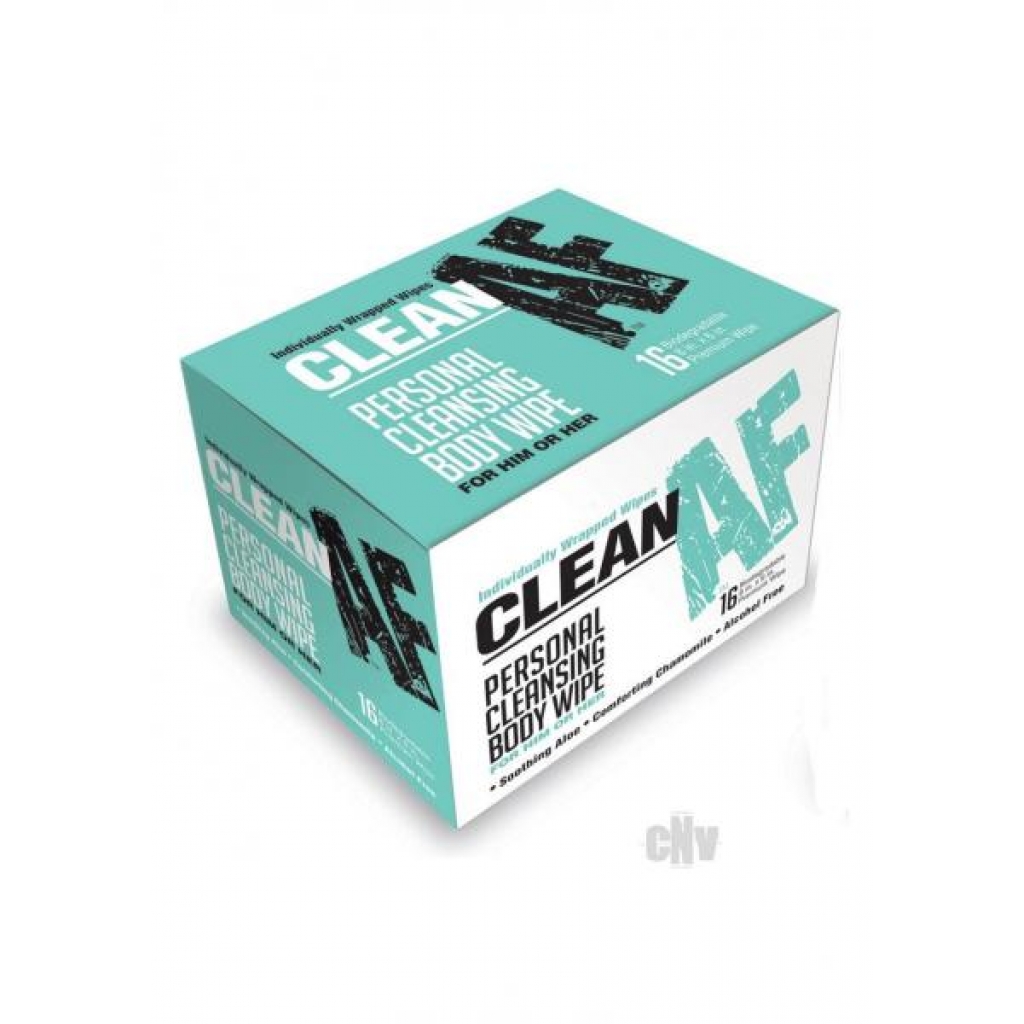 Clean Af Wipes 16/bx - Little Genie Productions Llc.