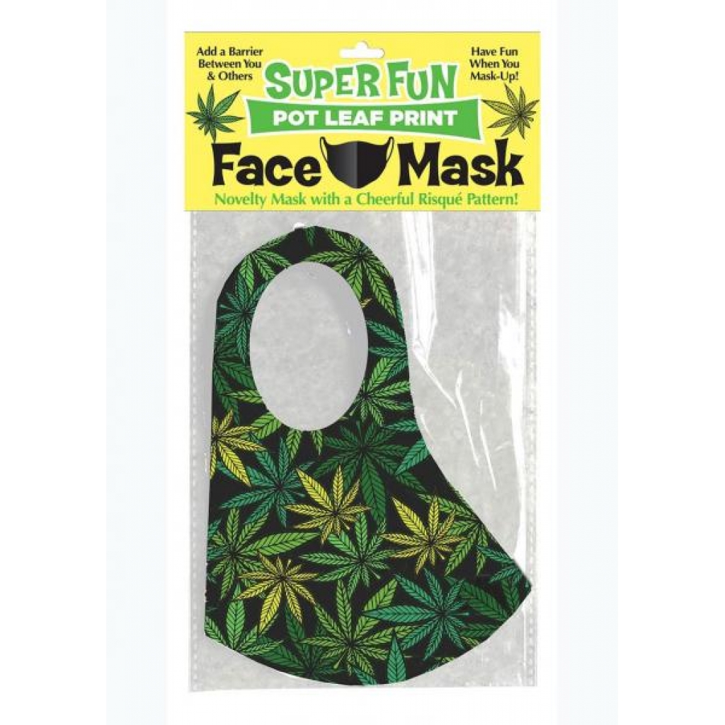 Super Fun Leaf Print Face Mask