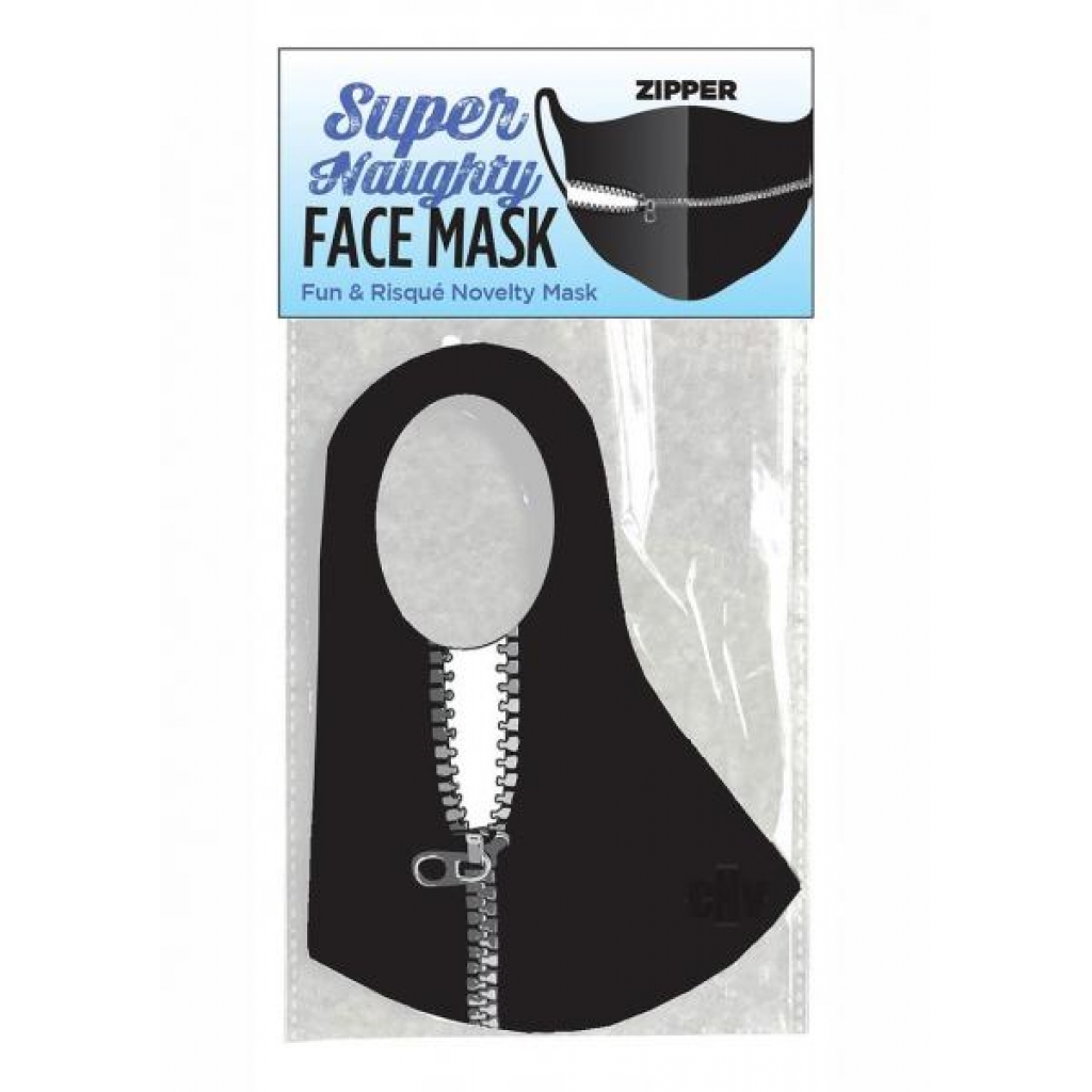 Super Naughty Zipper Mouth Mask - Playful Face Cover