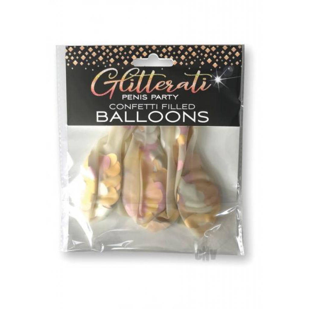 Glitterati Balloons 5pk - Little Genie Productions Llc.