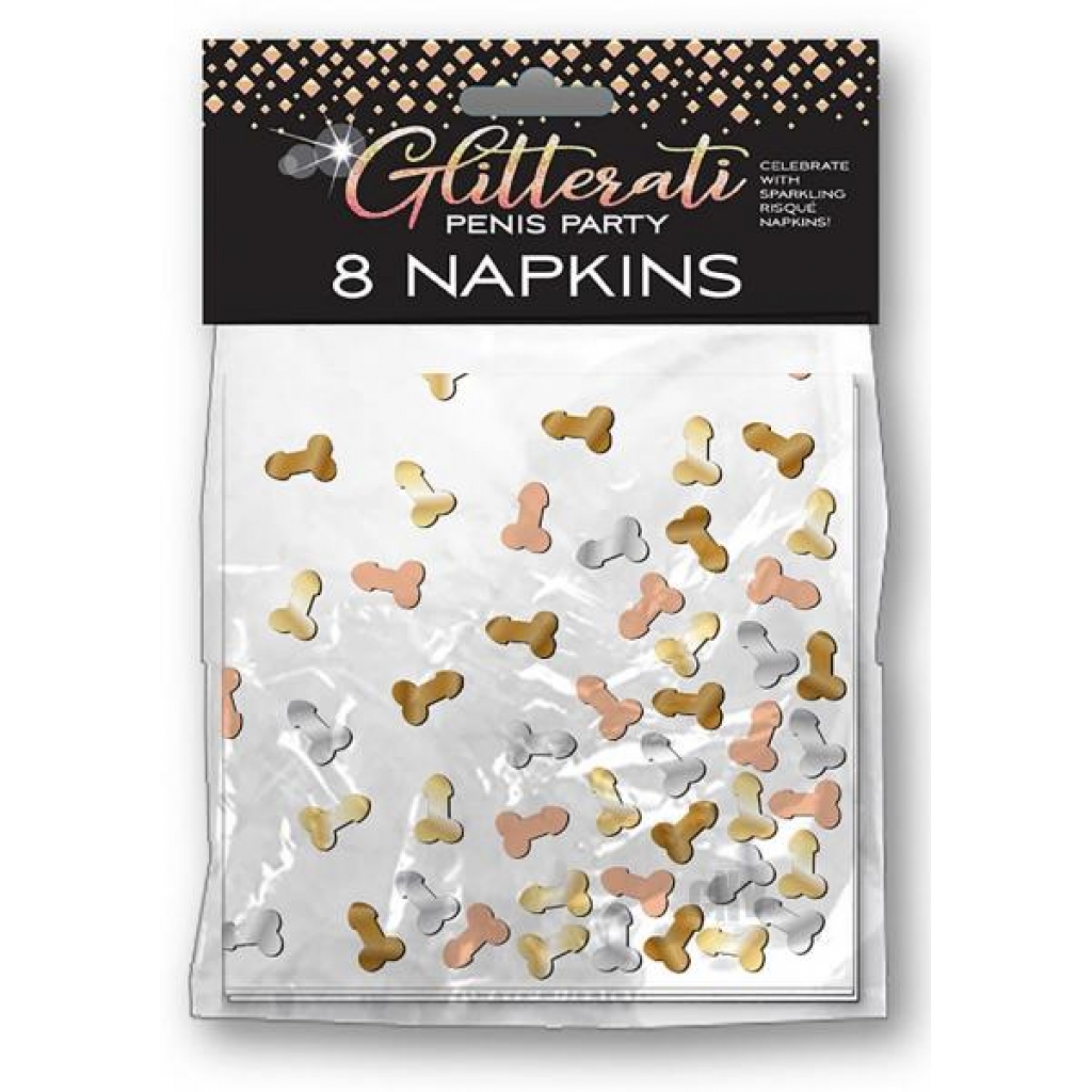 Glitterati Napkins 8pk - Little Genie Productions Llc.