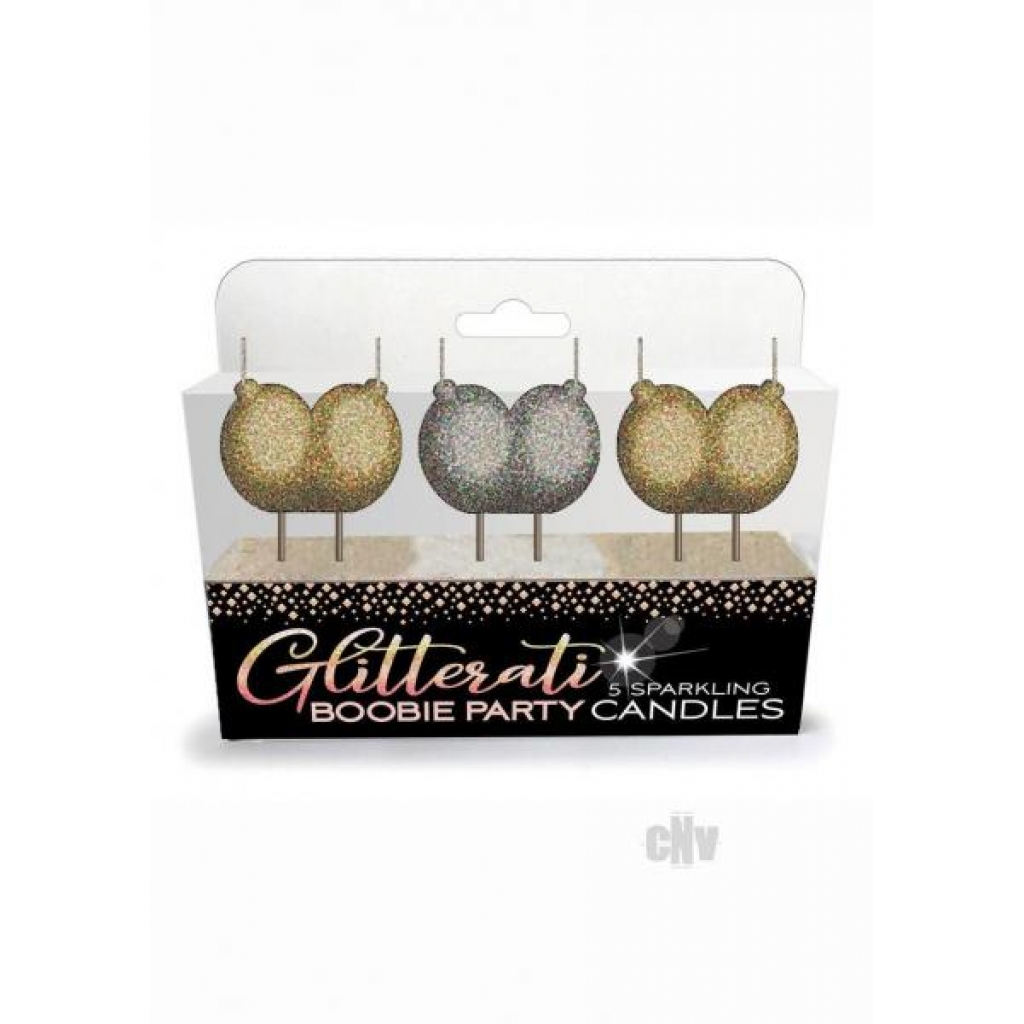 Glitterati Boobie Candles 4pc Set - Little Genie Productions Llc.