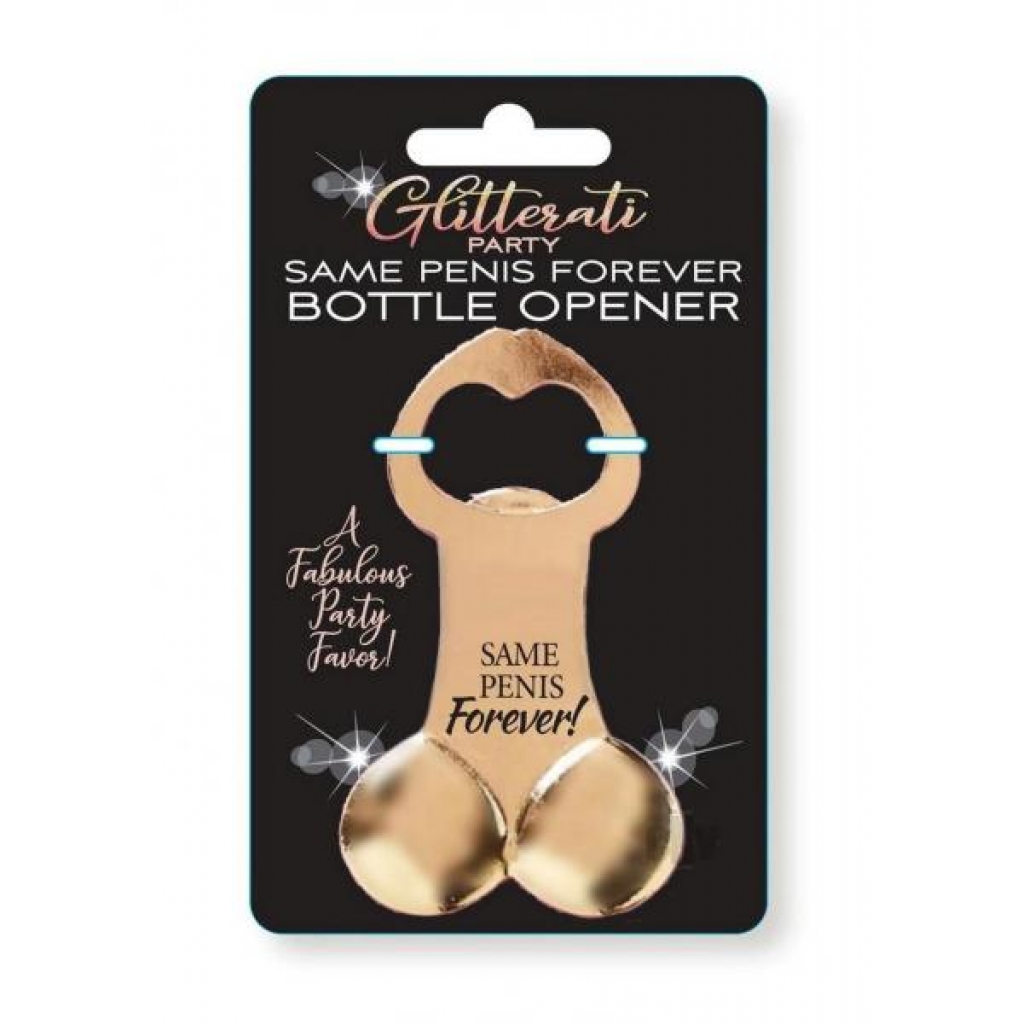 Glitterati Penis Bottle Opener - Little Genie Productions Llc.