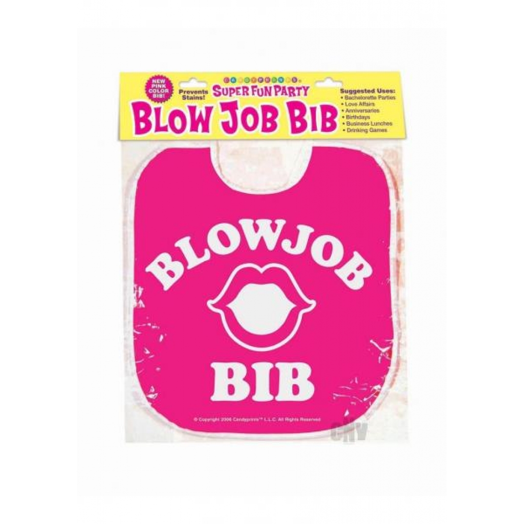 Blow Job Bib Pink - Little Genie Productions Llc.