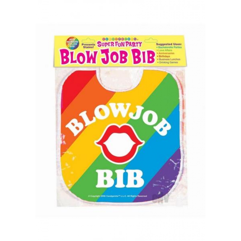 Blow Job Bib Rainbow - Little Genie Productions Llc.