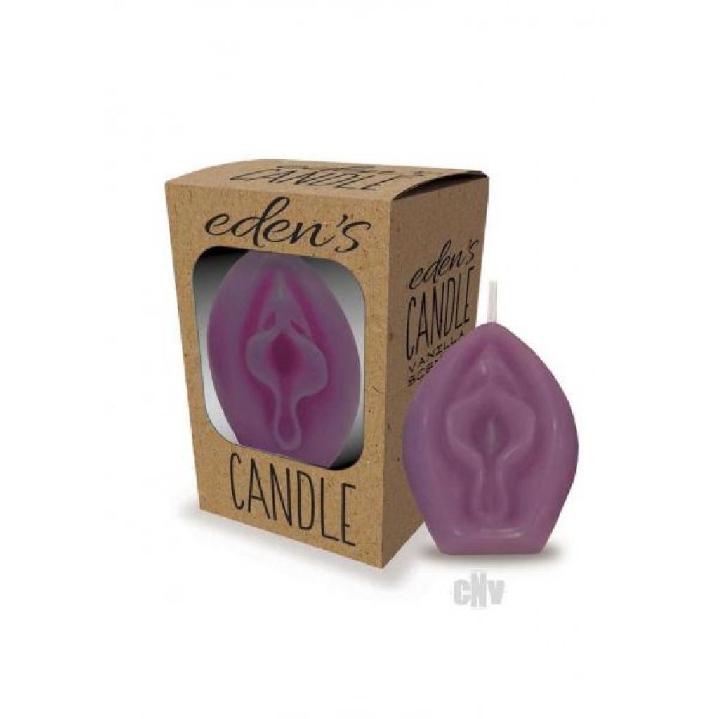 Eden's Candle Vjay Eggplant - 3 Inches Vanilla Scented