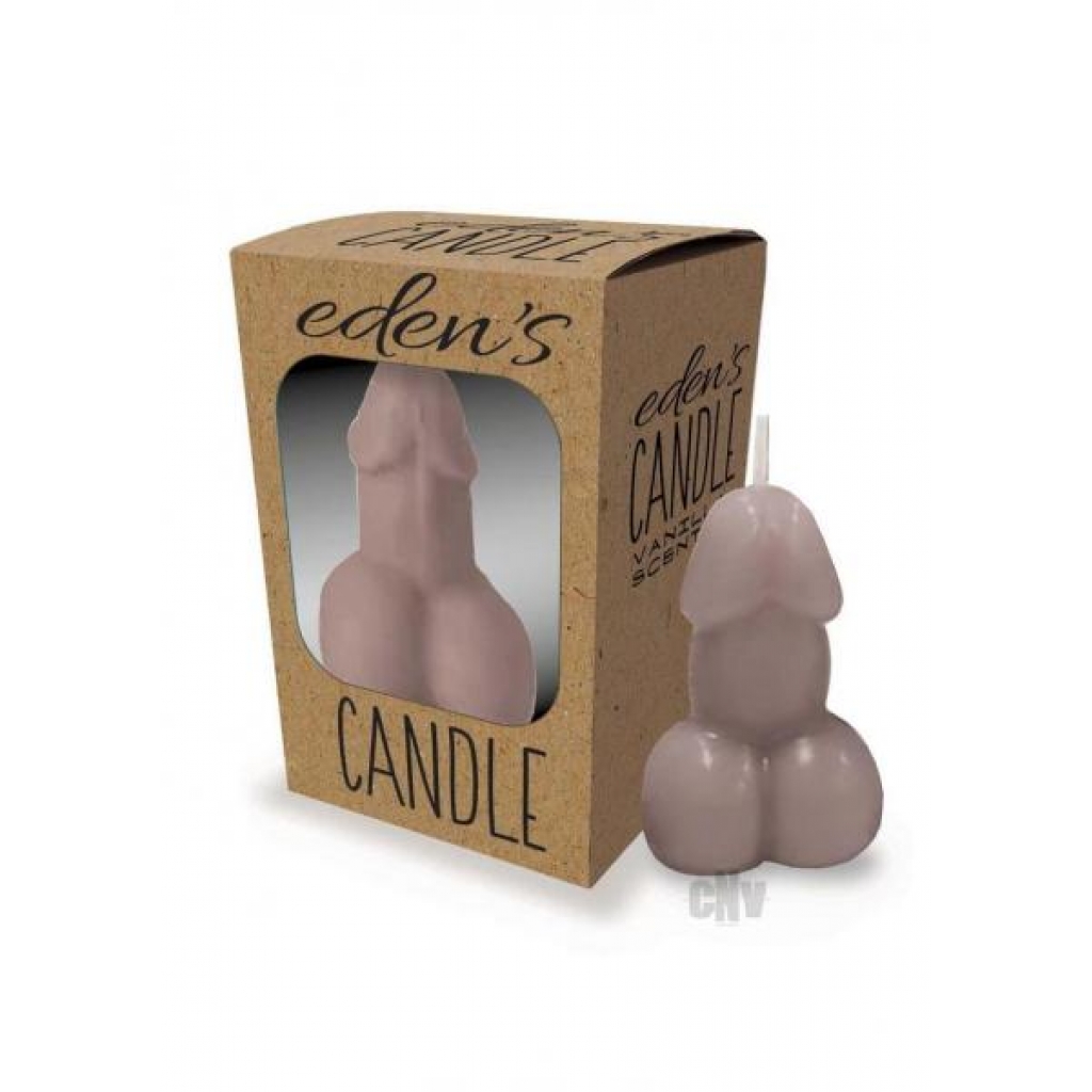 Edens Candle Penis Taupe - Little Genie Productions Llc.