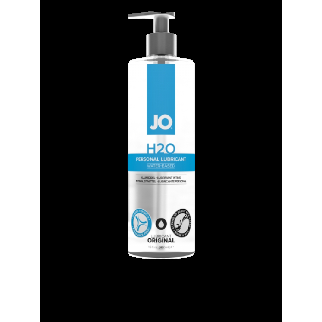 JO H2O Water-Based Lubricant 16oz: Silky Smooth Pleasure