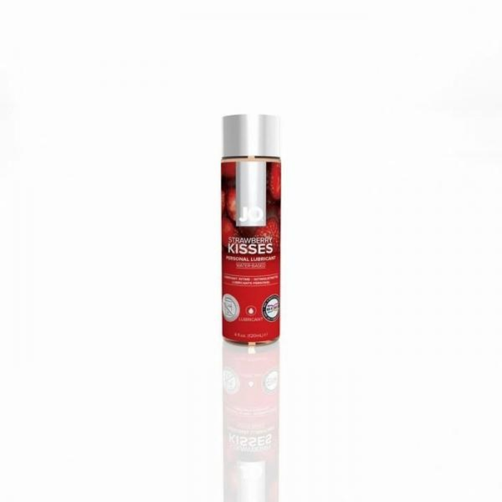 Jo H2O Flavored Water Based Lubricant Strawberry Kiss 4 Ounce - System Jo