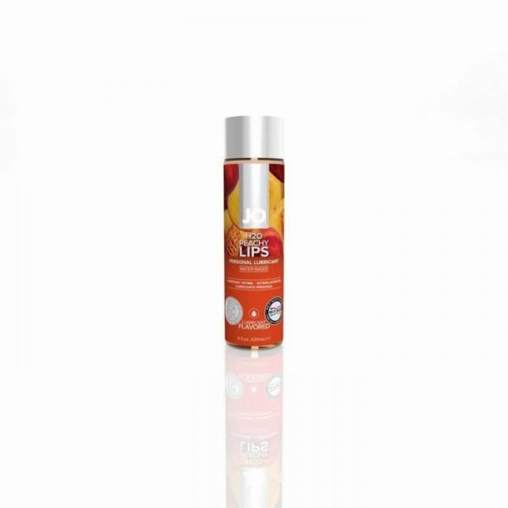 Jo H2O Flavored Water Based Lubricant Peachy Lips 4 Ounce - System Jo