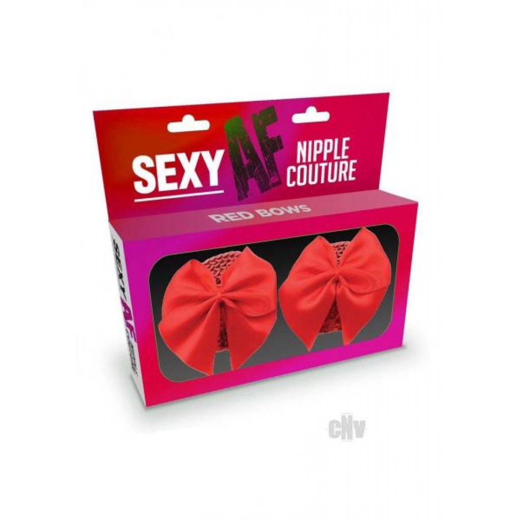 Sexy Af Nipple Bows Red - Little Genie Productions Llc.