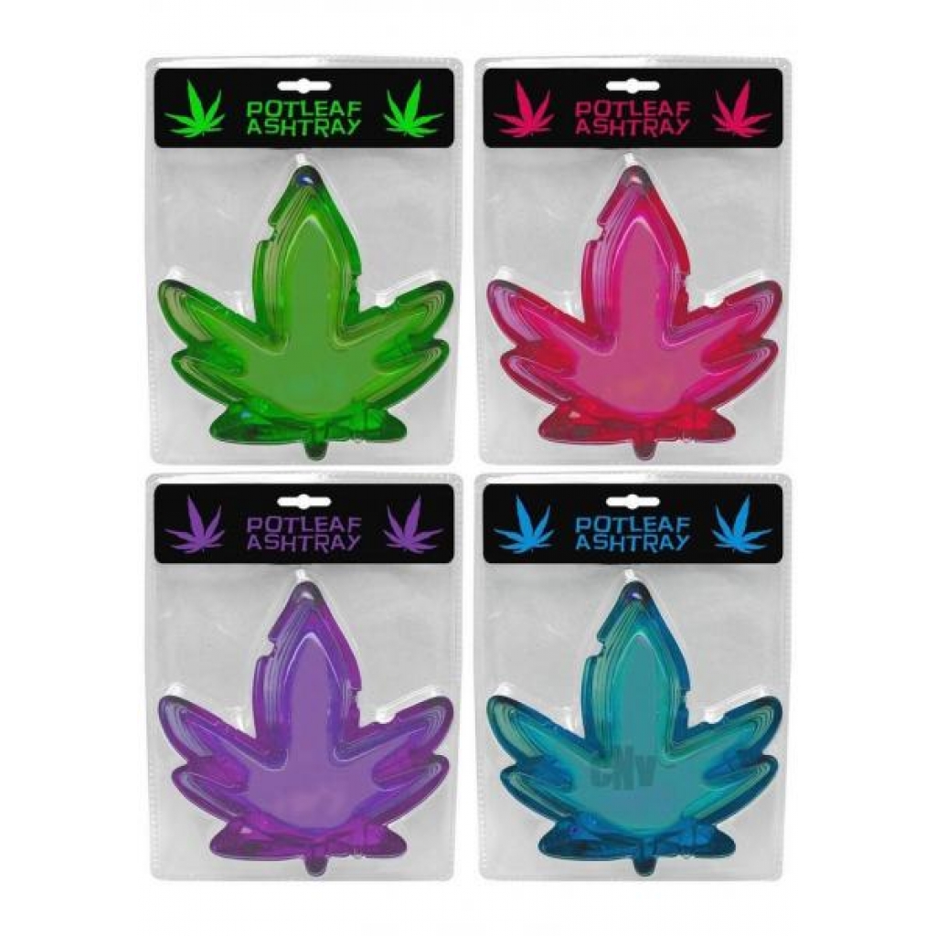 Pot Leaf Ashtray 4pk Assort - Kheper Games, Inc.