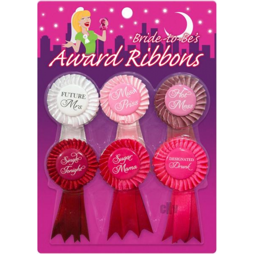 Bride To Be Award Ribbons 6 Package - Kheper Games