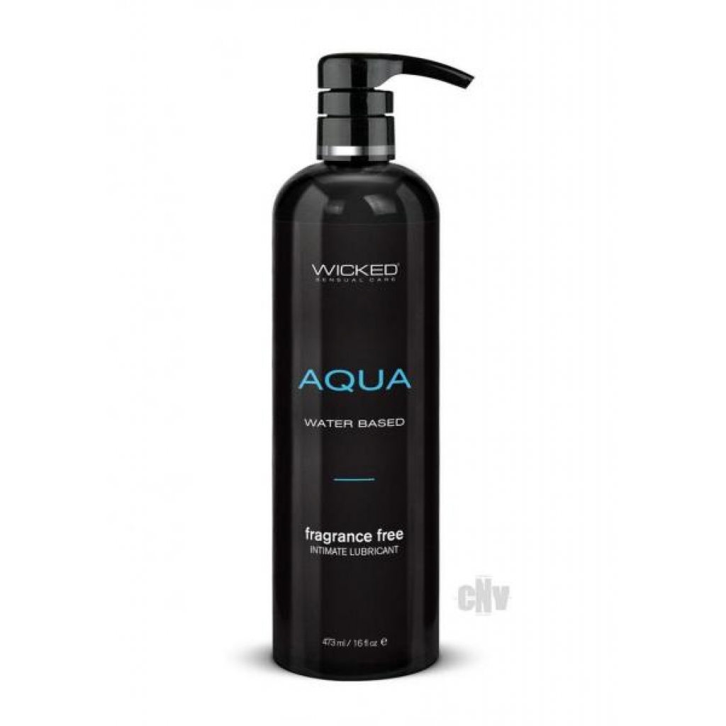 Wicked Aqua Unscented Lube 16oz - Wicked Sensual Care