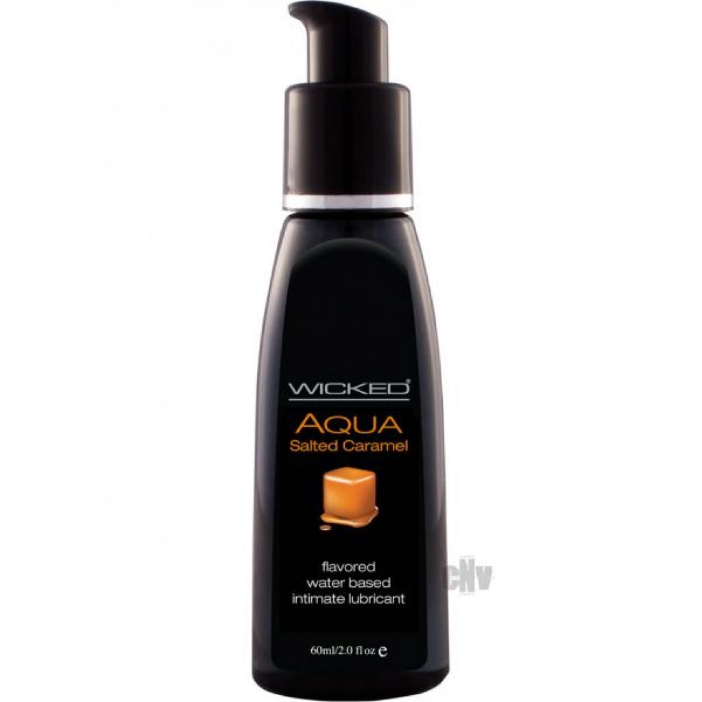 Wicked Aqua Salted Caramel Lube 2oz - Wicked Sensual Care