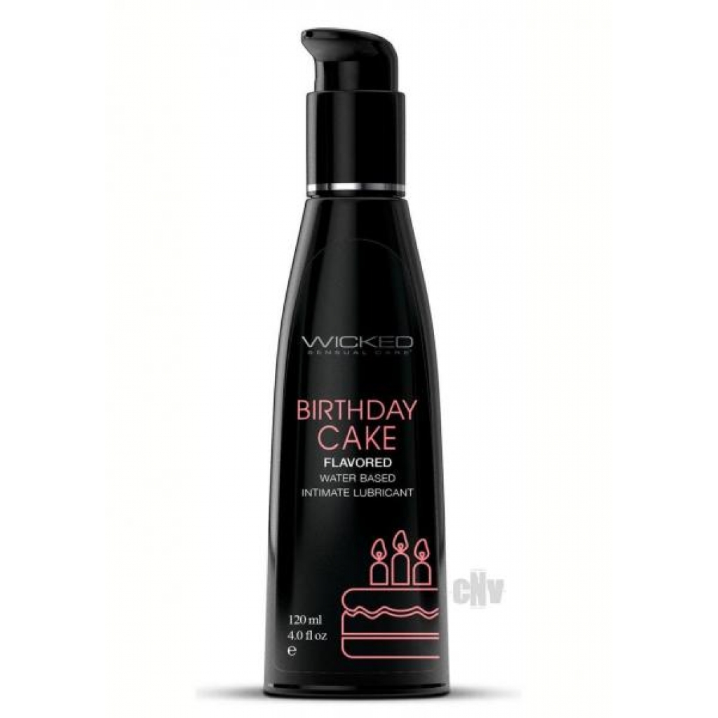 Wicked Aqua Birthday Cake Lube 4oz - Wicked Sensual Care