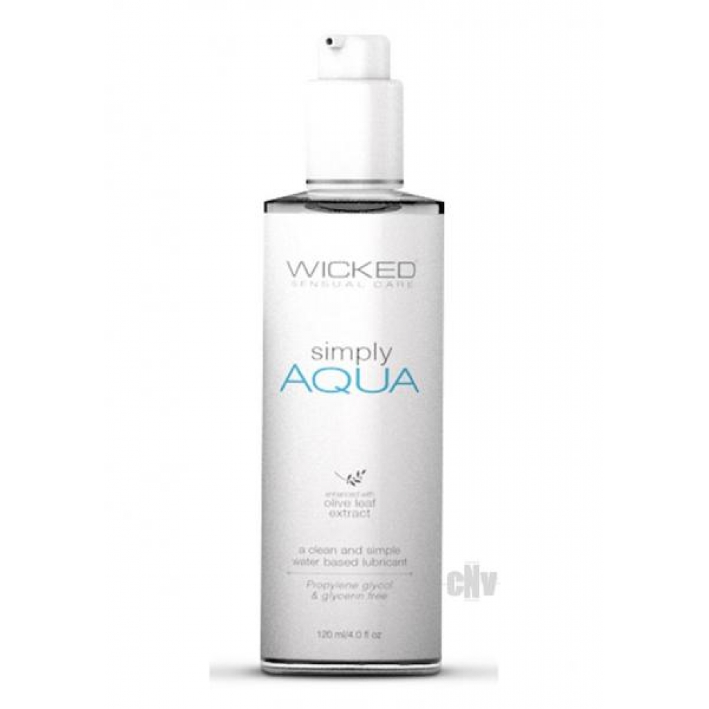 Wicked Simply Aqua Lubricant 4 fluid ounces - Wicked Sensual Care