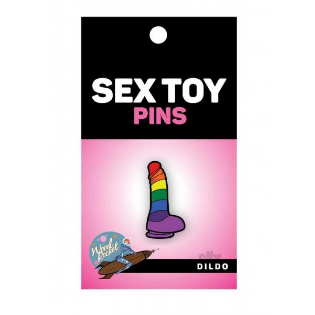 Dildo Rainbow Enamel Pin - Show Your Pride