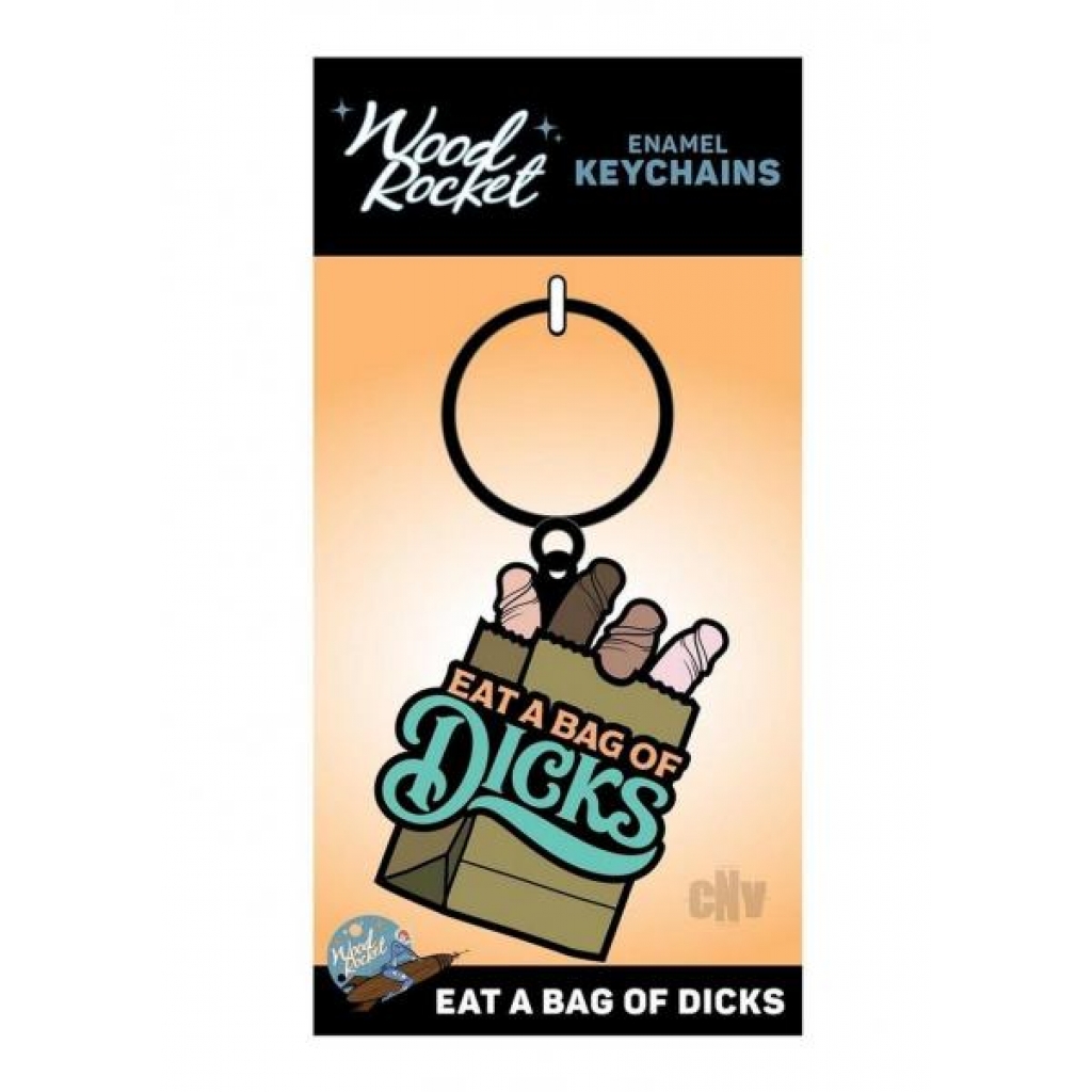 Eat A Bag Of Dicks Keychain - Humorous Accessory