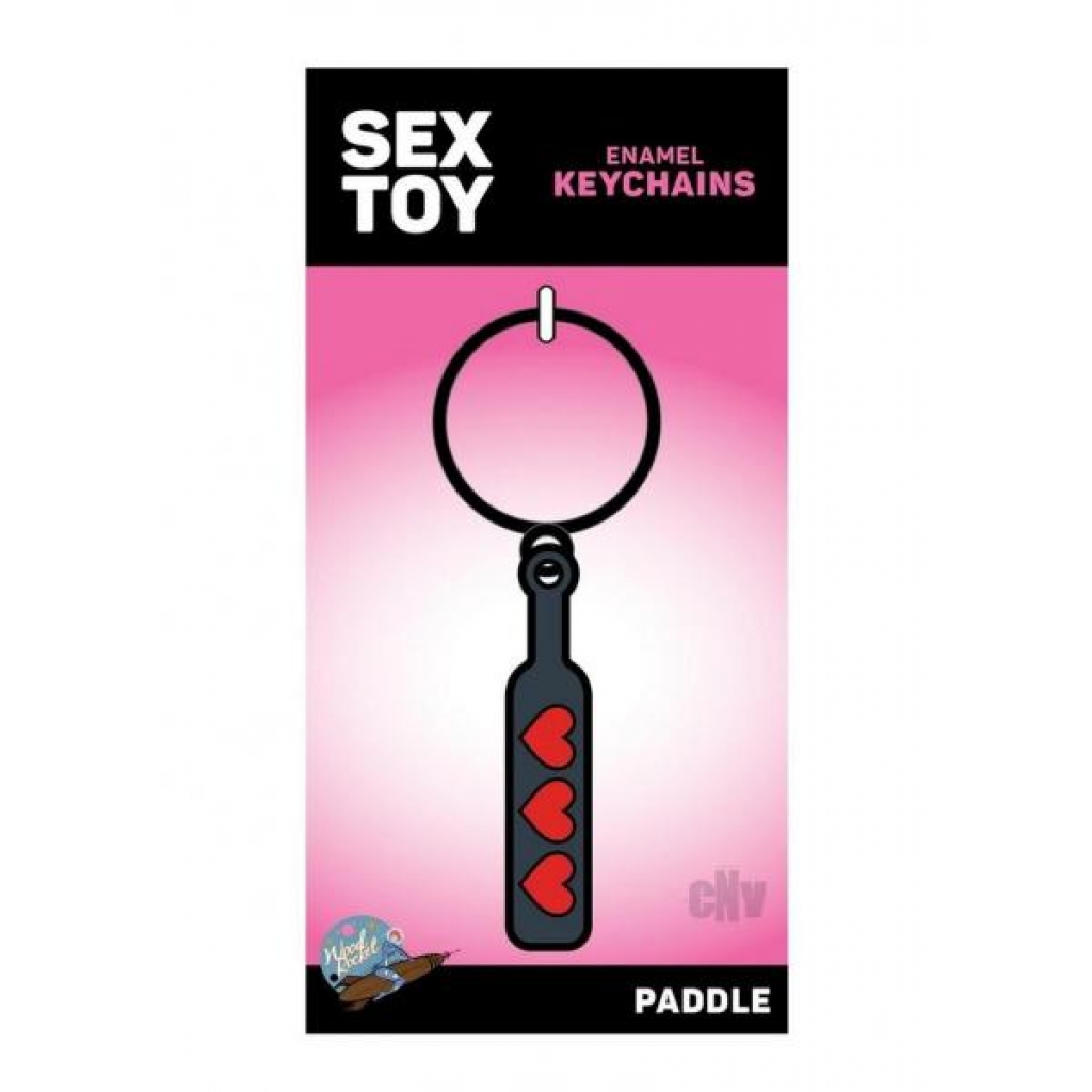 Paddle Hearts Novelty Keychain