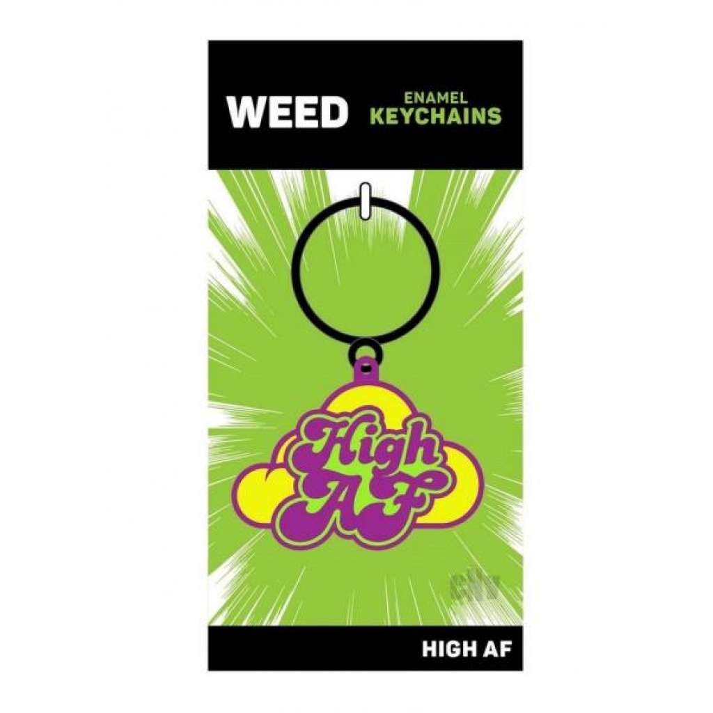 High Af Keychain - Wood Rocket Llc