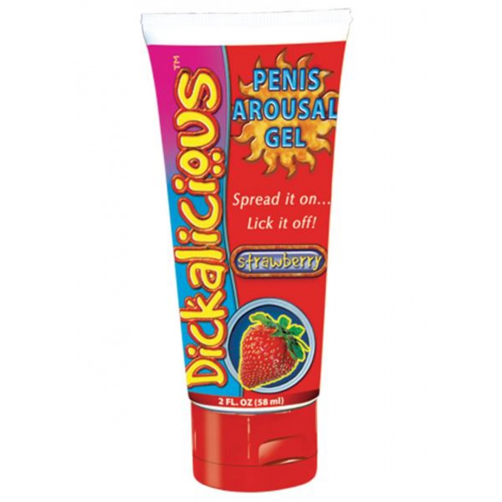 Dickalicious Penis Arousal Gel 2oz Strawberry - Hott Products