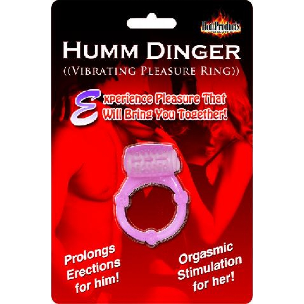 Humm Dinger Vibrating Cockring in Magenta