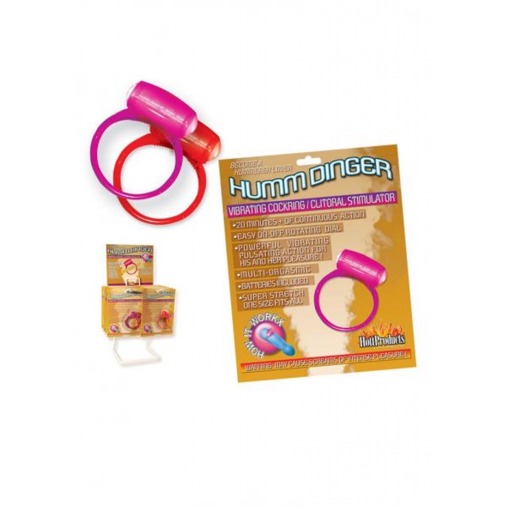 Humm Dinger Vibrating Cockring Purple - Hott Products