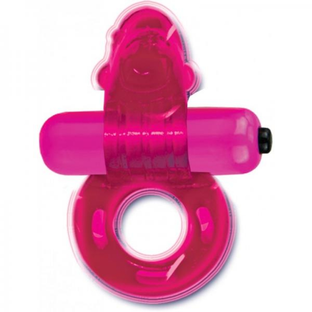 Purrrfect Pets Tickle Me Dolphin Cockring Silicone Magenta - Hott Products