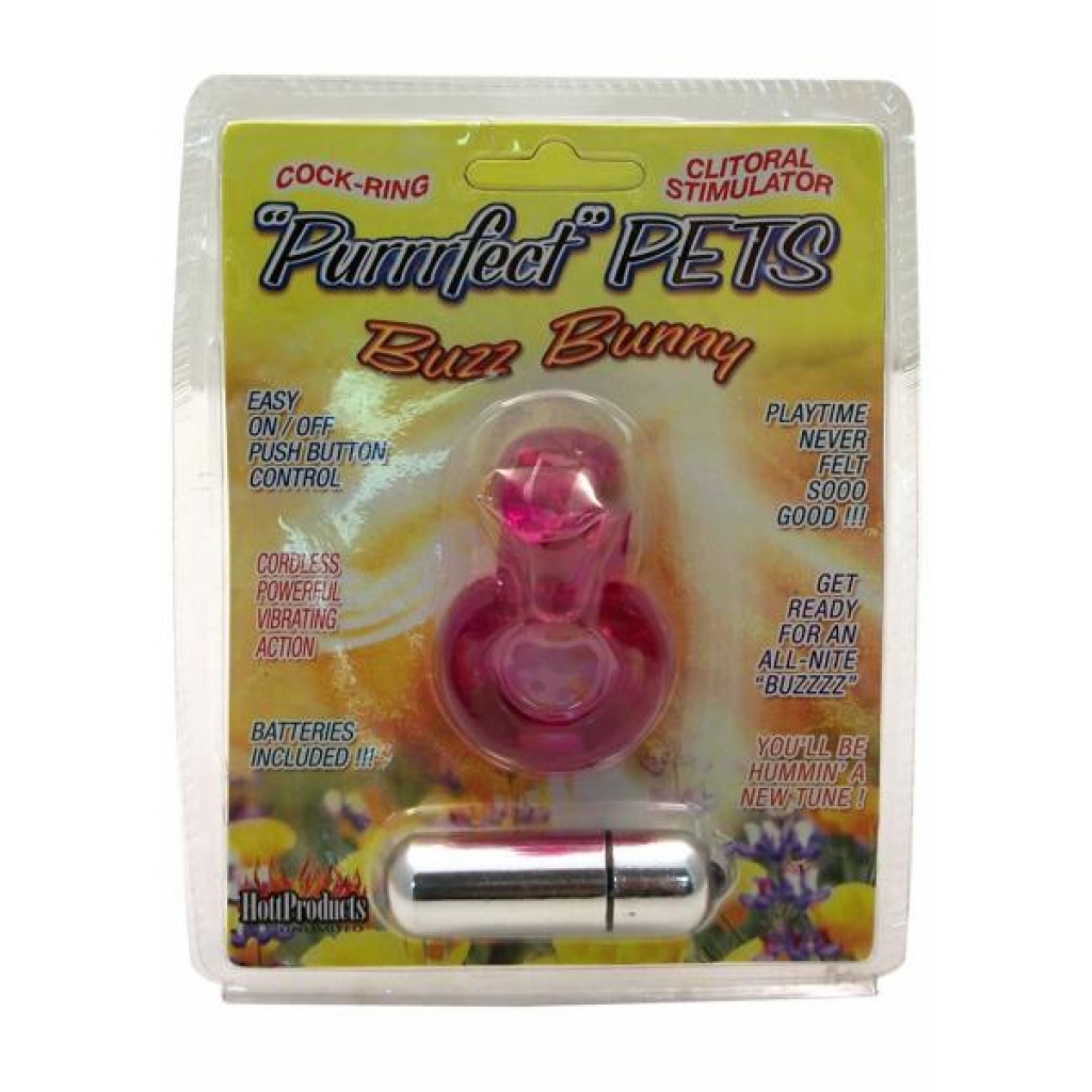 Purrrfect Pets Buzz Bunny Stimulator With Vibrating Bullet Purple - Hott Products