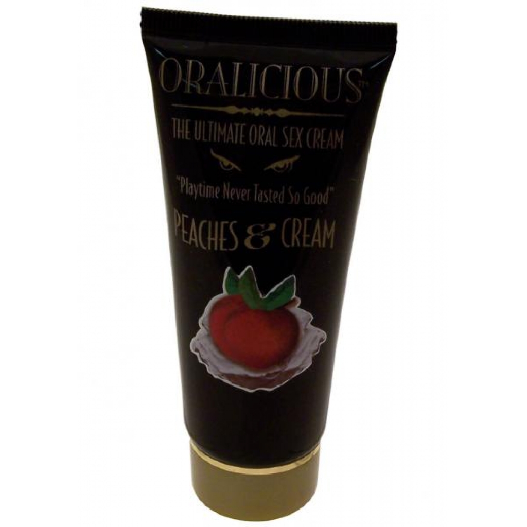 Oralicious Ultimate Oral Sex Cream 2 oz -  Peaches and Cream - Hott Products