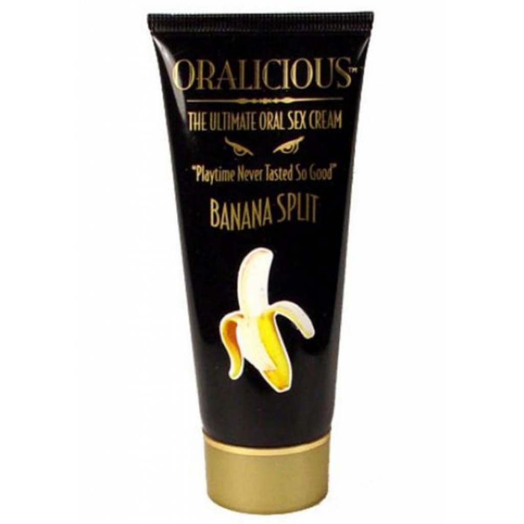 Oralicious Ultimate Oral Sex Cream 2oz Banana Split - Hott Products