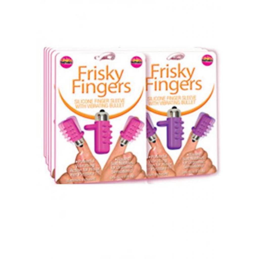 Frisky Fingers Silicone Finger Sleeve With Vibrating Bullet Magenta - Hott Products