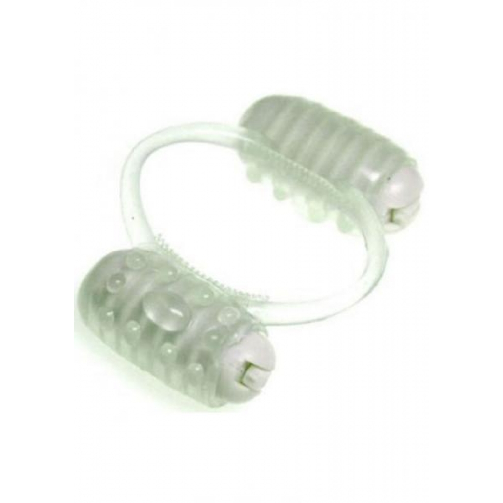 Humm Dinger Night Rider Double Dinger Vibrating Cock Ring Glow In The Dark - Hott Products