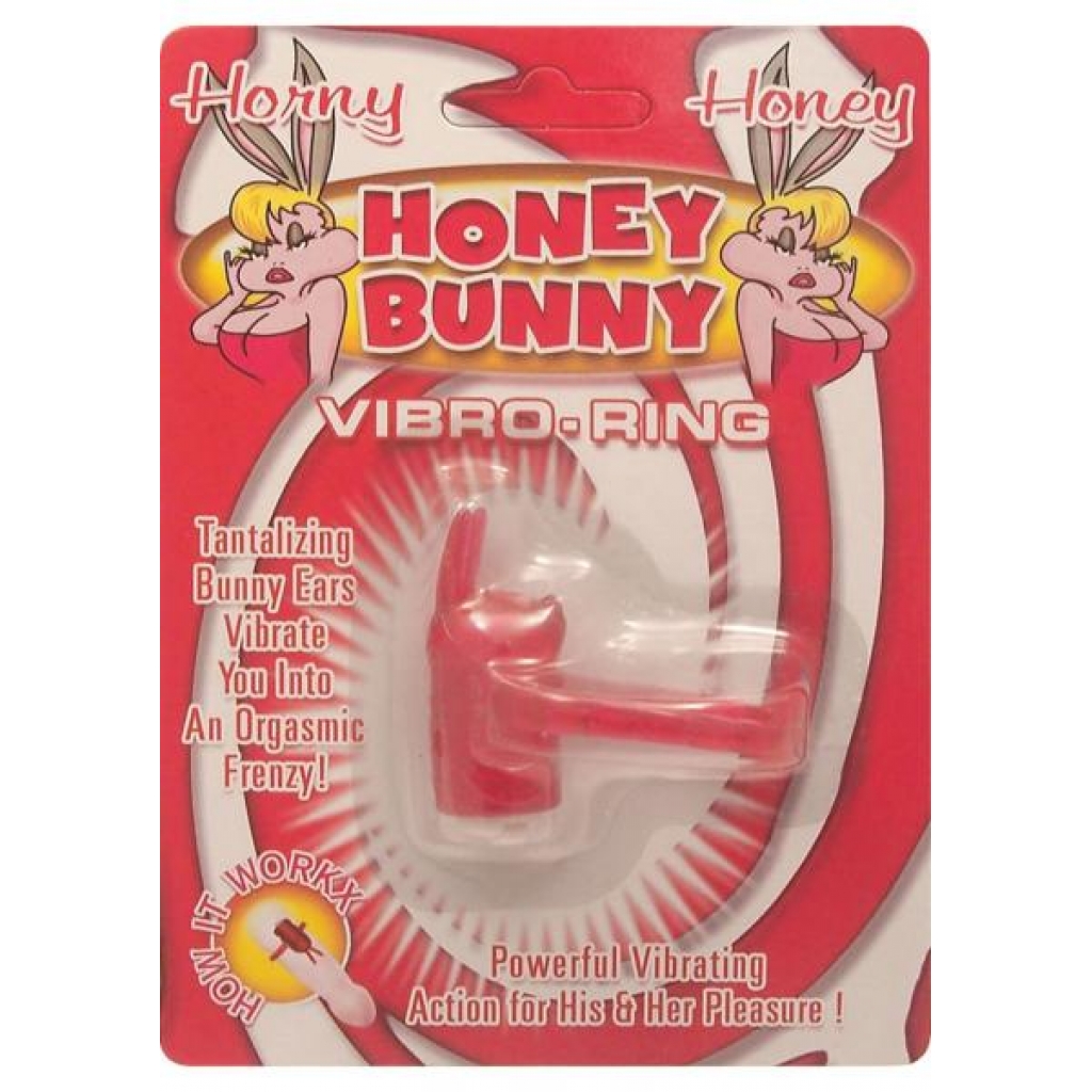 Horny Honey Bunny Vibro Cock Ring Magenta - Hott Products