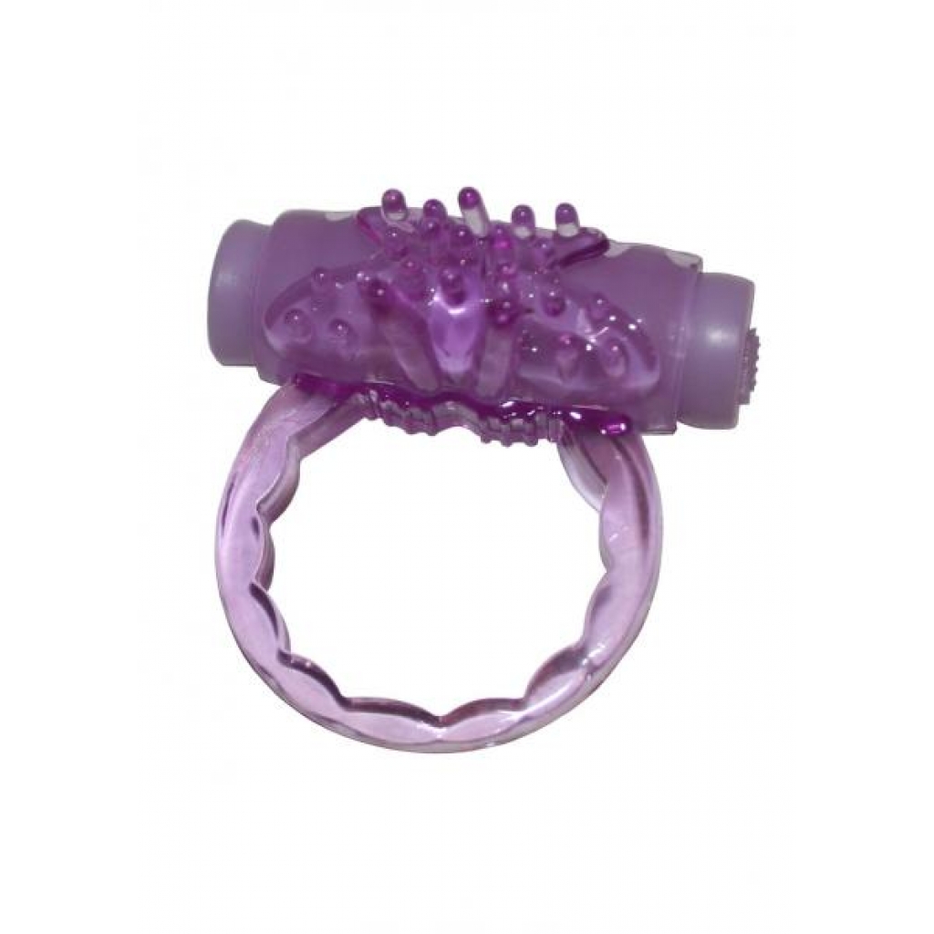 Humm Dinger Turbo Vibrating Cock Ring Purple - Hott Products