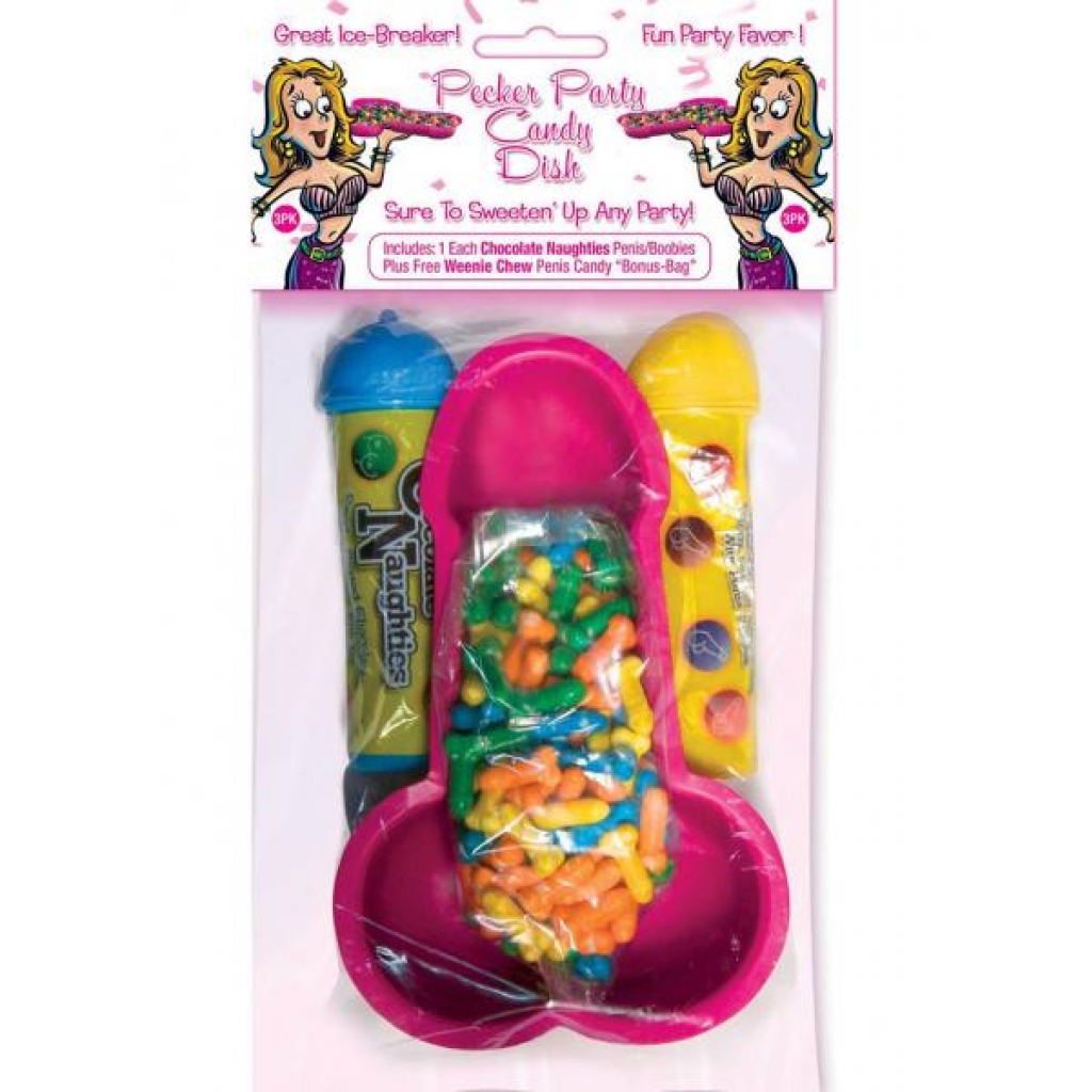 Pecker Party Candy Dish with Candies - 3 Per Pack