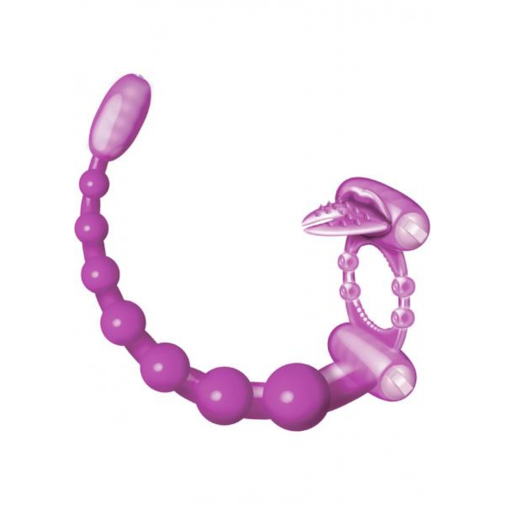 Super Xtreme Vibrating Scorpion Silicone Cockring Waterproof Purple - Hott Products